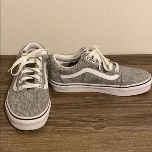 Classic Light Grey Vans corduroy fabric